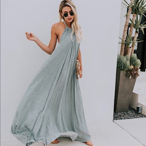 Vici Dresses & Skirts - VICI Seadrift Halter Maxi Dress
